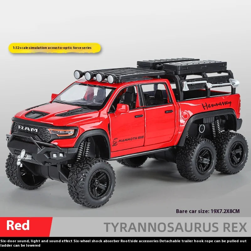 1:32 Scale RAM Tyrannosaurus Rex 6X6 Diecast 4WD