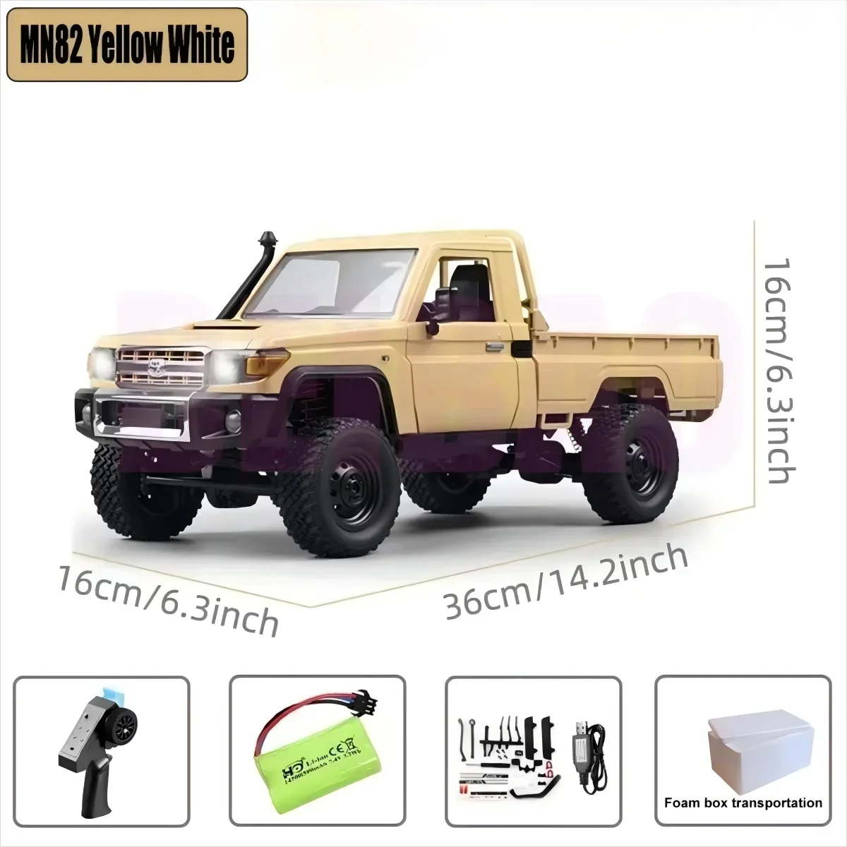 1:12 Scale Land Cruiser RC Off-Road Rock Climber 4WD
