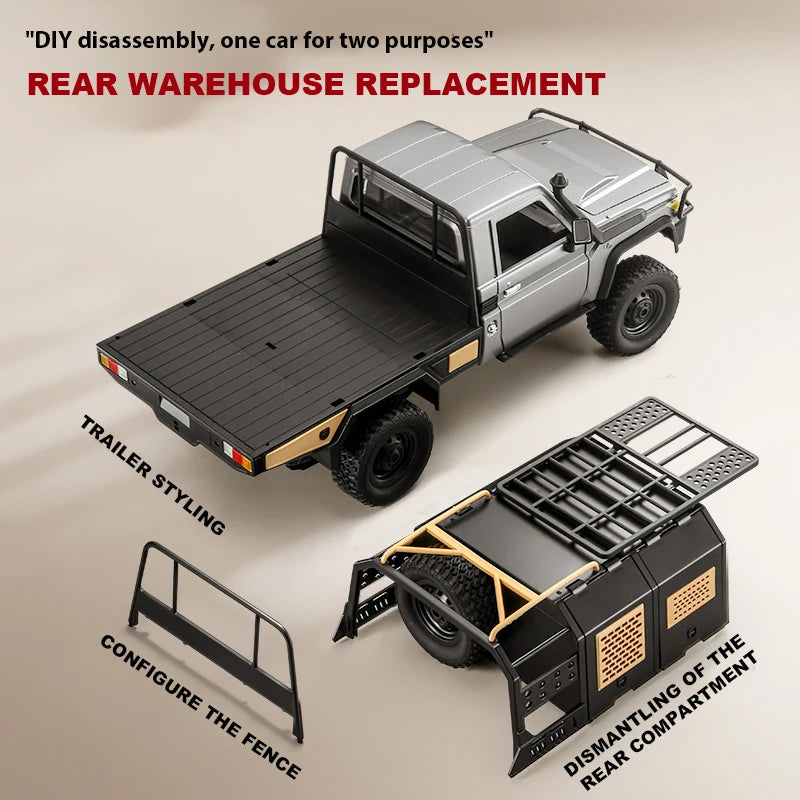 1:12 Scale Landcruiser 79 Remote Control Rock Climber 4WD