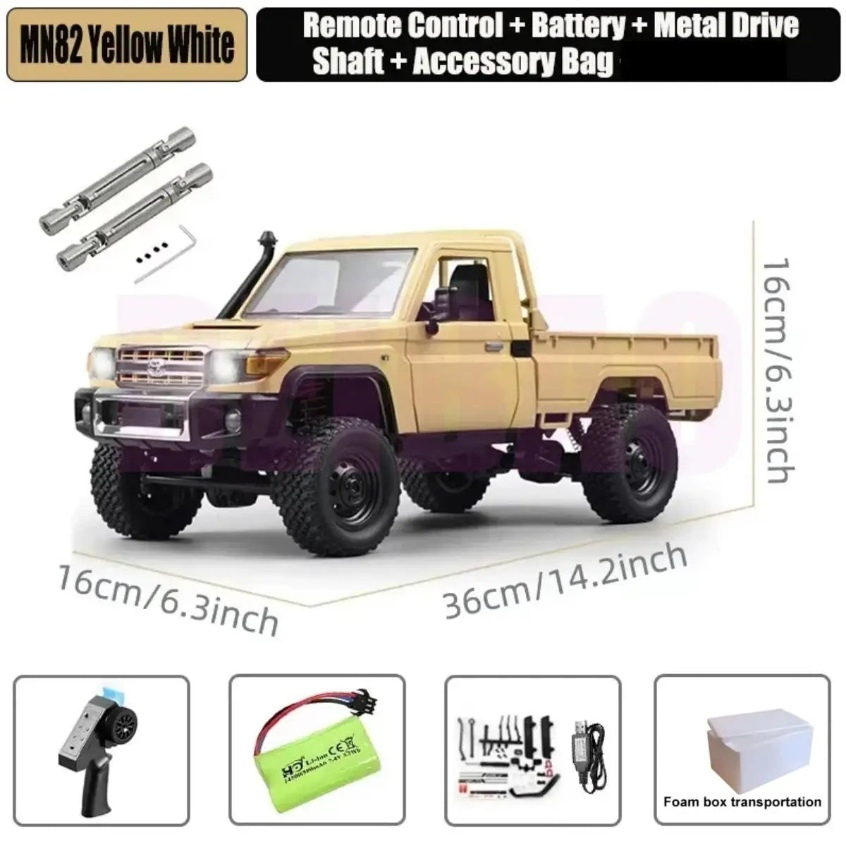 1:12 Scale Land Cruiser RC Off-Road Rock Climber 4WD