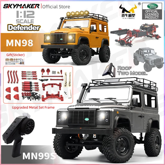 1:12 Scale Land Rover Defender Remote Control Rock Climber 4WD