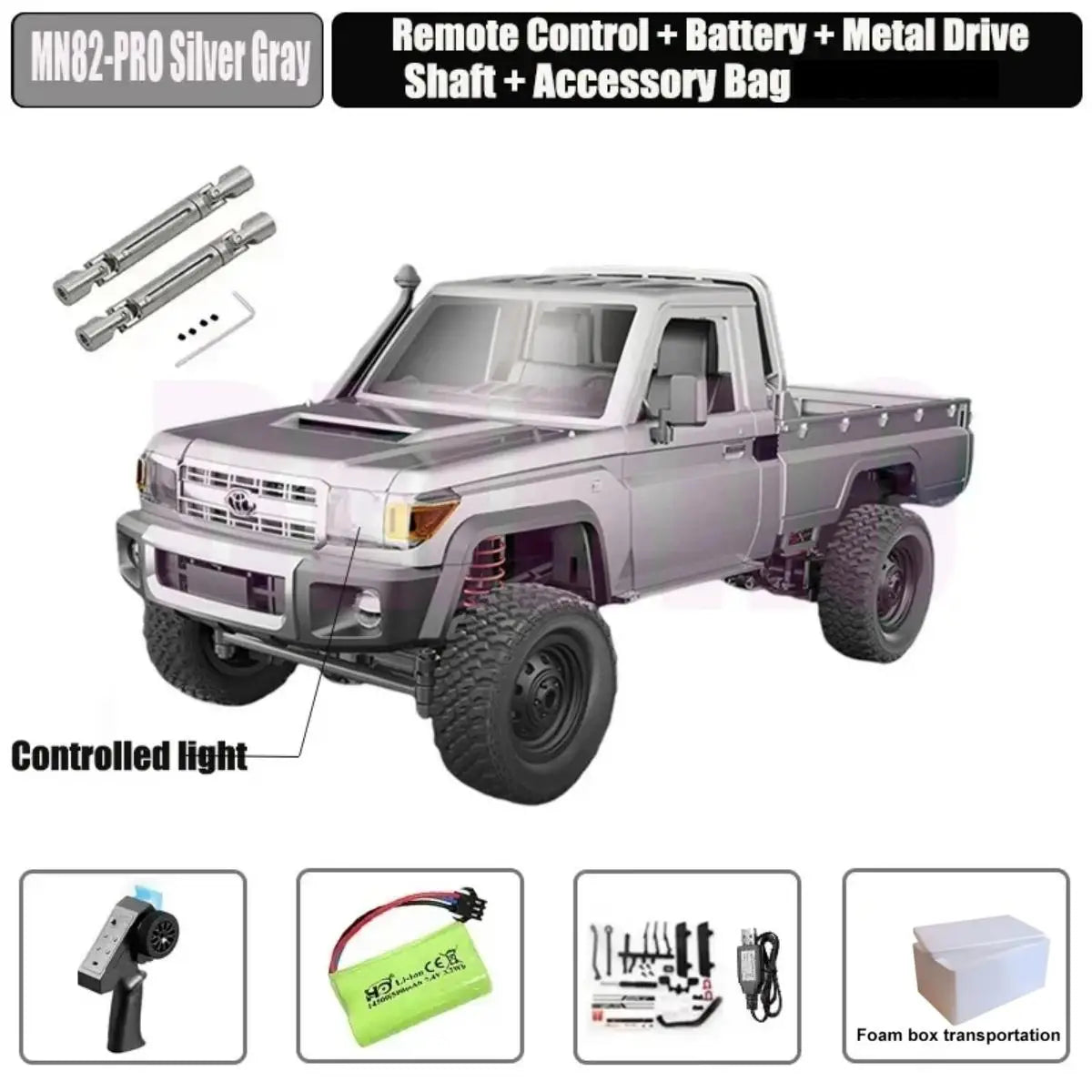 1:12 Scale Land Cruiser RC Off-Road Rock Climber 4WD