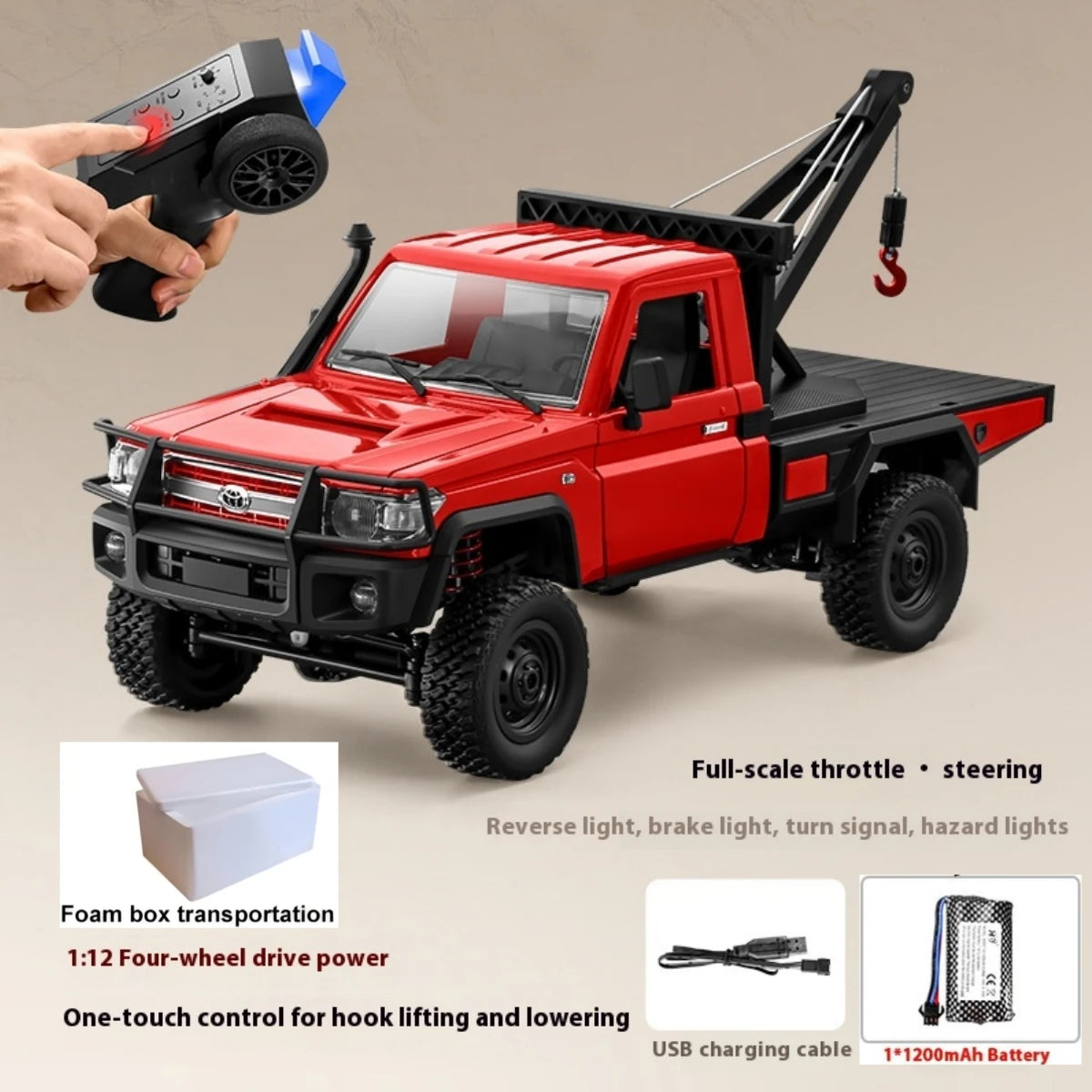 1:12 Scale Land Cruiser RC Off-Road Rock Climber 4WD