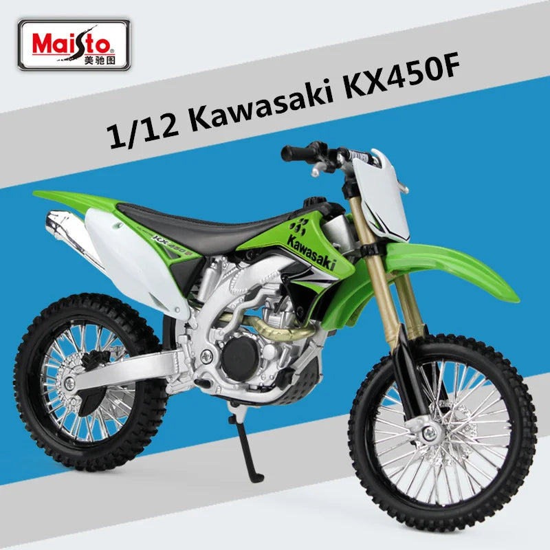 1:12 Scale Maisto Kawasaki KX450F Diecast Dirtbike