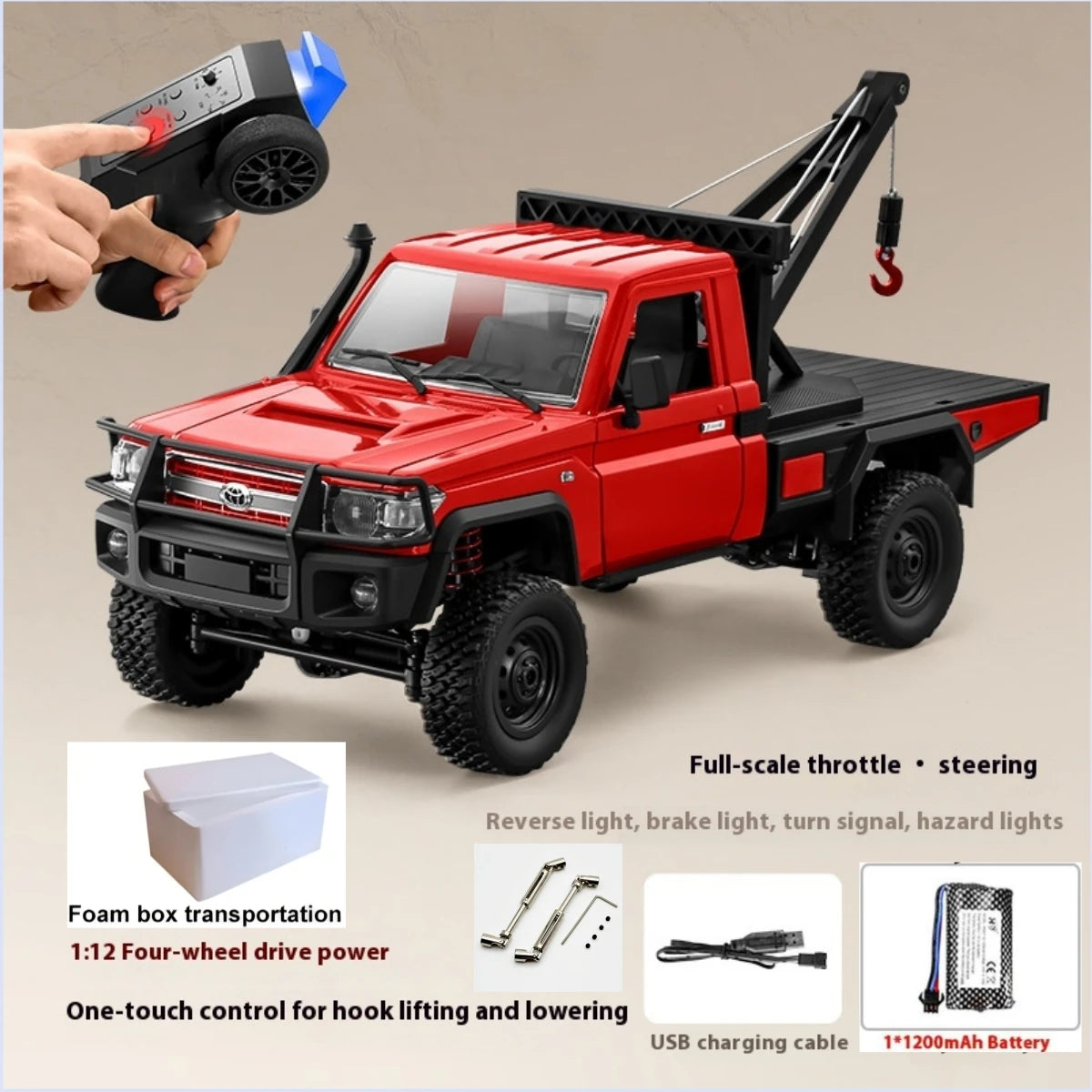 1:12 Scale Land Cruiser RC Off-Road Rock Climber 4WD