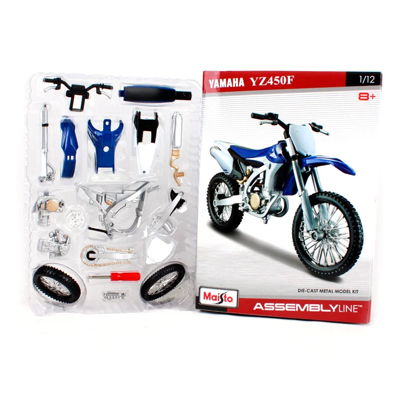 1:12 Scale Yamaha YZ450F Maisto Assembly Line Diecast Dirtbike