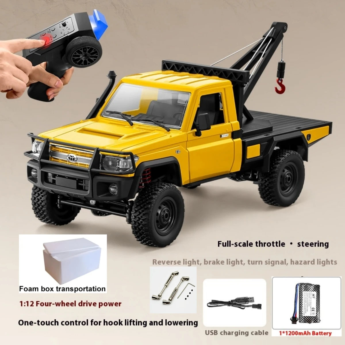 1:12 Scale Land Cruiser RC Off-Road Rock Climber 4WD