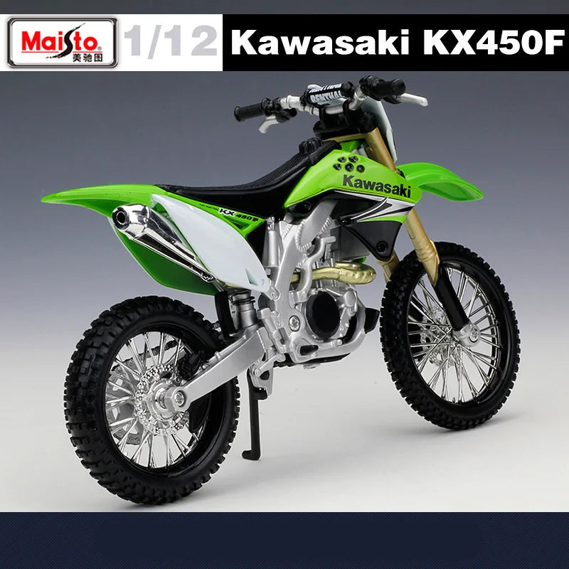 1:12 Scale Maisto Kawasaki KX450F Diecast Dirtbike